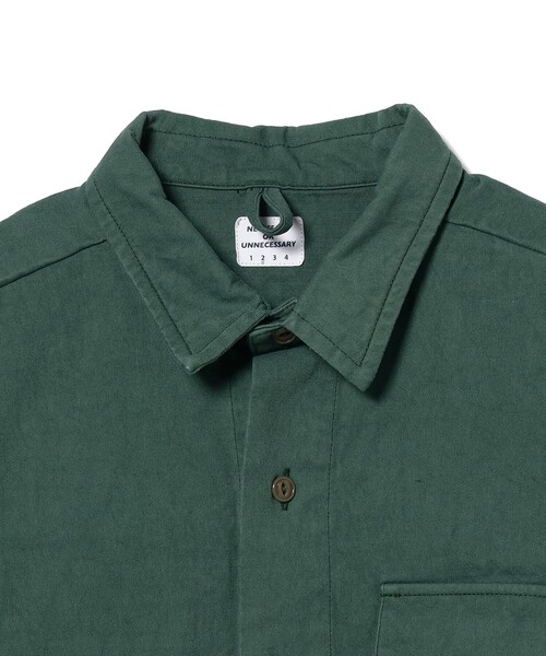 NECESSARY or UNNECESSARY（ネセサリーオアアンネセサリー）の「NECESSARY or UNNECESSARY / HARD SHIRTS ハードシャツ（シャツ/ブラウス・メンズ・グリーン・LARGE/MEDIUM）」の3枚目の写真