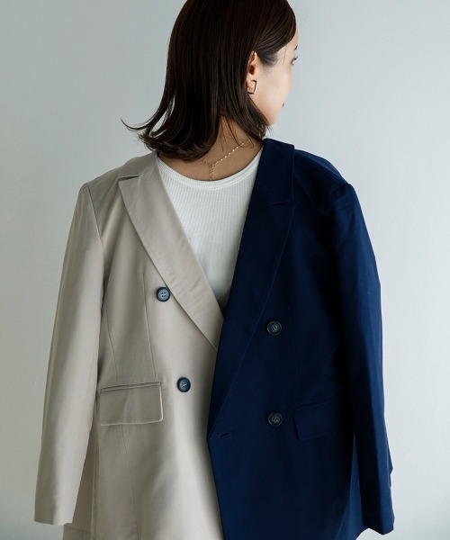 sail（サイル）の「【販売終了】【sail】テーラードジャケット　（セットアップ対応）小柄さん向け【低身長・小柄女性向けサイズ】（テーラードジャケット・レディース・ベージュ/ネイビー・PS(XS－S)/PS）」の19枚目の写真
