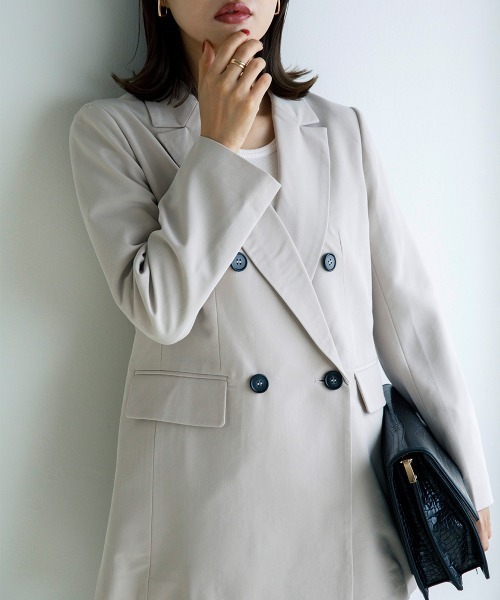 sail（サイル）の「【販売終了】【sail】テーラードジャケット　（セットアップ対応）小柄さん向け【低身長・小柄女性向けサイズ】（テーラードジャケット・レディース・ベージュ/ネイビー・PS(XS－S)/PS）」の12枚目の写真