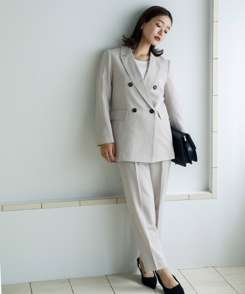 sail（サイル）の「【販売終了】【sail】テーラードジャケット　（セットアップ対応）小柄さん向け【低身長・小柄女性向けサイズ】（テーラードジャケット・レディース・ベージュ/ネイビー・PS(XS－S)/PS）」の8枚目の写真