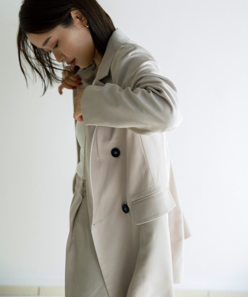 sail（サイル）の「【販売終了】【sail】テーラードジャケット　（セットアップ対応）小柄さん向け【低身長・小柄女性向けサイズ】（テーラードジャケット・レディース・ベージュ/ネイビー・PS(XS－S)/PS）」の6枚目の写真