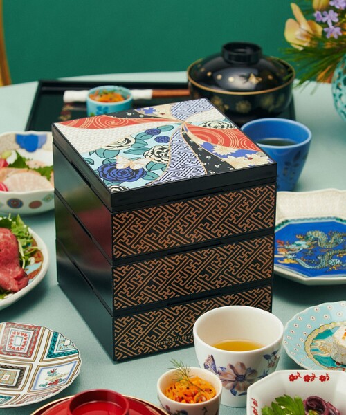 最終お値下げ　アフタヌーンティー　ナタリーレテ　重箱 Afternoon Tea（アフタヌーンティー）の「【WEB限定】山中塗3段