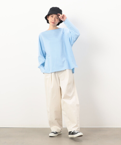 Purple&Yellow（パープルアンドイエロー）の「コットンツイルバケットハット（ハット・メンズ・アイボリー/ブラック・FREE）」の13枚目の写真