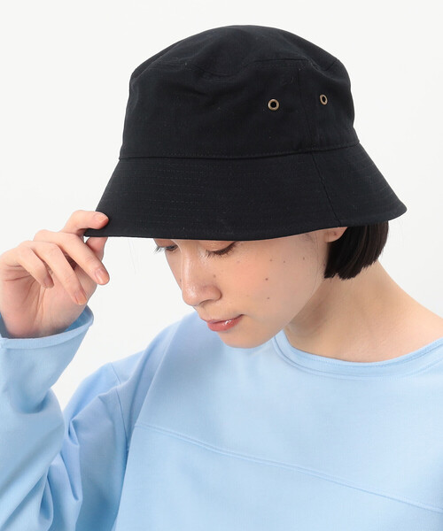 Purple&Yellow（パープルアンドイエロー）の「コットンツイルバケットハット（ハット・メンズ・アイボリー/ブラック・FREE）」の14枚目の写真