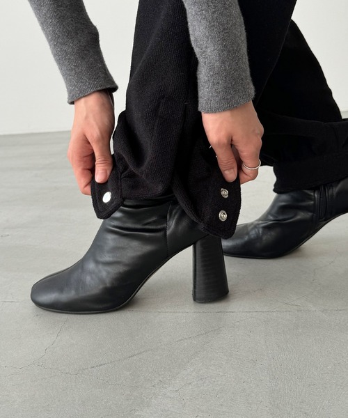 CANAL JEAN（キャナルジーン）の「RED CHOP WORKS　裾ボタンイージーパンツ（その他パンツ・レディース・キナリ/ブラック・36/38）」の11枚目の写真