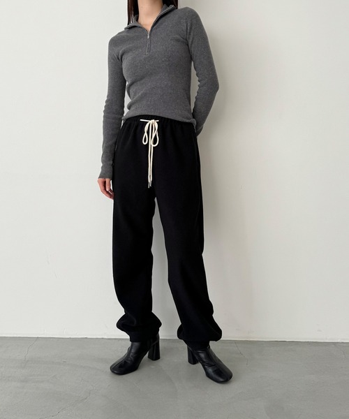 CANAL JEAN（キャナルジーン）の「RED CHOP WORKS　裾ボタンイージーパンツ（その他パンツ・レディース・キナリ/ブラック・36/38）」の12枚目の写真