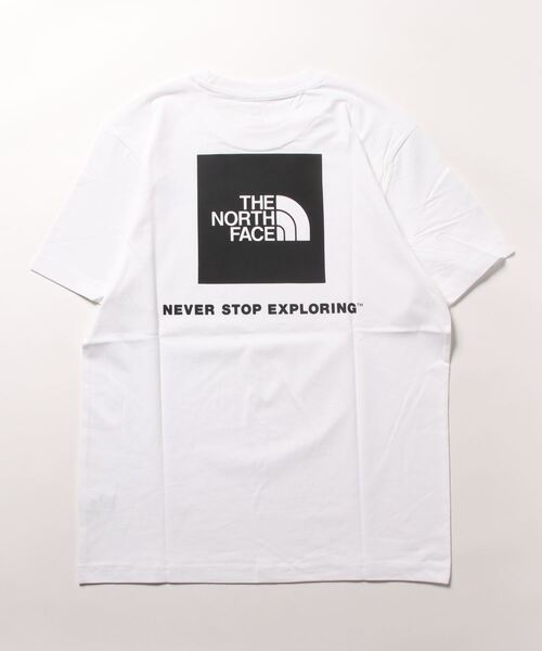THE NORTH FACE（ザノースフェイス）の「《THE NORTH FACE》 COTTON NSE BOX LOGO S/S R/TEE（Tシャツ/カットソー・レディース・ホワイト/ブラック・LARGE/MEDIUM/X-LARGE）」の3枚目の写真