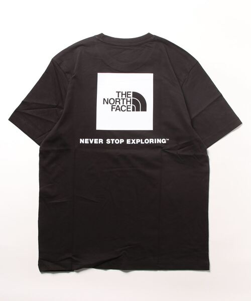 THE NORTH FACE（ザノースフェイス）の「《THE NORTH FACE》 COTTON NSE BOX LOGO S/S R/TEE（Tシャツ/カットソー・レディース・ホワイト/ブラック・LARGE/MEDIUM/X-LARGE）」の4枚目の写真