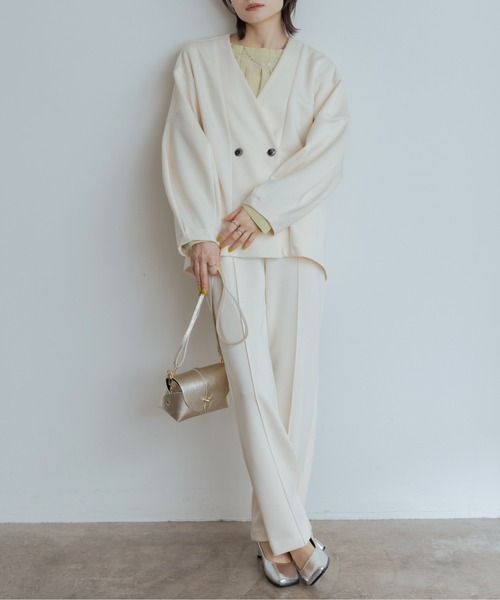 エイミーロウ　コクーンシルエットボンディングジャケット　ブラック　黒　美品 Eimee Law（エイミーロウ）の「コクーンスリーブボンディング
