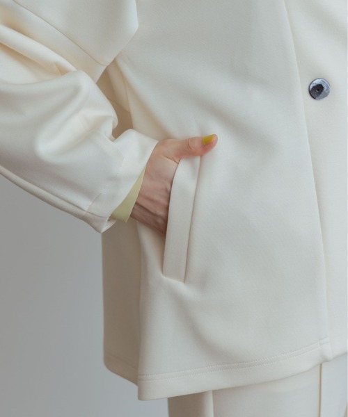 エイミーロウ　コクーンシルエットボンディングジャケット　ブラック　黒　美品 Eimee Law（エイミーロウ）の「コクーンスリーブボンディング