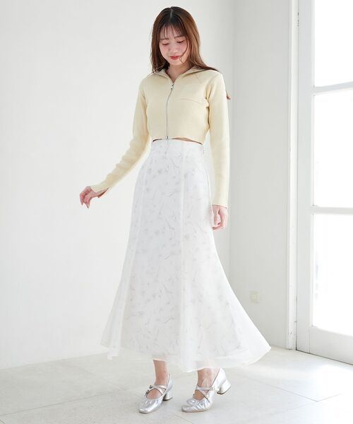 MAJESTIC LEGON(マジェスティックレゴン)の「カラフルWZIPニット(ニット/セーター・レディース・ネイビー/イエロー/ピンク/アイボリー/ブルー・MEDIUM)」の14枚目の写真