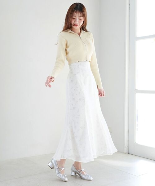 MAJESTIC LEGON(マジェスティックレゴン)の「カラフルWZIPニット(ニット/セーター・レディース・ネイビー/イエロー/ピンク/アイボリー/ブルー・MEDIUM)」の15枚目の写真