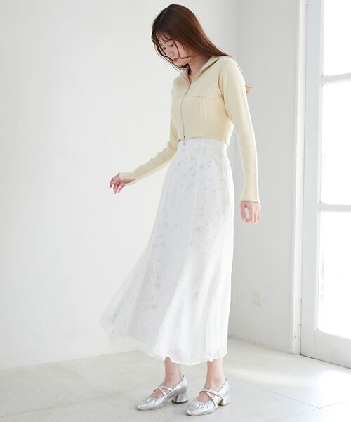 MAJESTIC LEGON(マジェスティックレゴン)の「カラフルWZIPニット(ニット/セーター・レディース・ネイビー/イエロー/ピンク/アイボリー/ブルー・MEDIUM)」の16枚目の写真