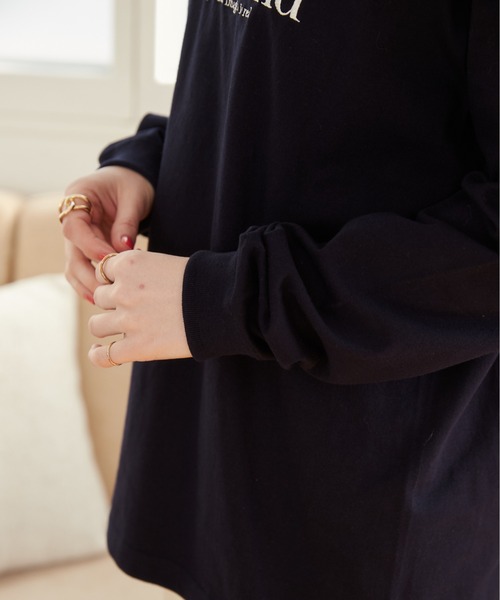 【新品タグ付き】CULLNI ロゴ刺繍 オーバーサイズロンT サイズ2 チェーンロゴ刺繍ロンT | Miiakiis Official Store