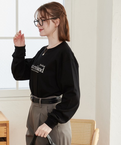 アンサネス　オーバーサイズカットソー　M 綿ワッフルTシャツ《オーバーサイズ》 (6041786-75) | OCEANS