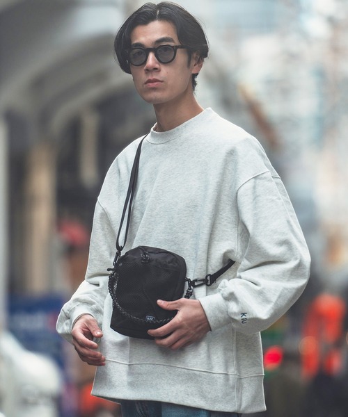 KiU（キウ）の「2wayパラコードメッシュポケットショルダー（ショルダーバッグ・メンズ・ベージュ/カーキ/ブラック・FREE）」の7枚目の写真