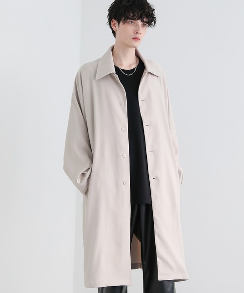 ドレープとろみラグランTRステンカラーコート（ステンカラーコート