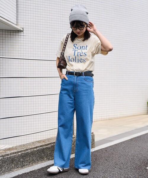 nobu31　定価¥25,300 リメイク風デニムパンツ PUBLUX（パブリュクス）の「PUBLUX/パブリュクス リメイク風