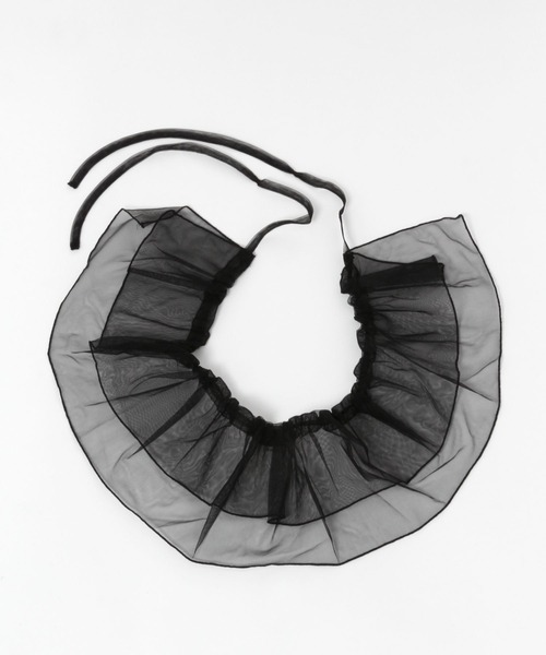 LEPSIM（レプシィム）の「マルチチュール付け襟　103202（付け襟・レディース・ブラック/グレー/アイボリー・ONE SIZE）」の8枚目の写真