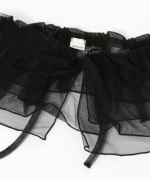 LEPSIM（レプシィム）の「マルチチュール付け襟　103202（付け襟・レディース・ブラック/グレー/アイボリー・ONE SIZE）」の7枚目の写真