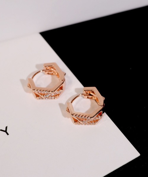 LA VORAGINE(ラ ヴォラジネ)の「アレルギー対応ジルコンピアス(ピアス(両耳用)・レディース・ピンクゴールド/ゴールド/シルバー・FREE)」の15枚目の写真