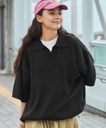 HECT | 【HECT】Milano Rib knit Draw Cord Skipper Polo shirt / ミラノリブニット ドローコードスキッパーポロシャツ(ポロシャツ)