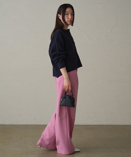 LOUNGEDRESS(ラウンジドレス)の「タックワイドパンツ2(スラックス・レディース・アイボリー/ピンク/ネイビー・SMALL/MEDIUM)」の19枚目の写真