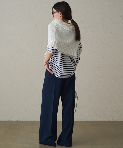 LOUNGEDRESS(ラウンジドレス)の「タックワイドパンツ2(スラックス・レディース・アイボリー/ピンク/ネイビー・SMALL/MEDIUM)」の16枚目の写真