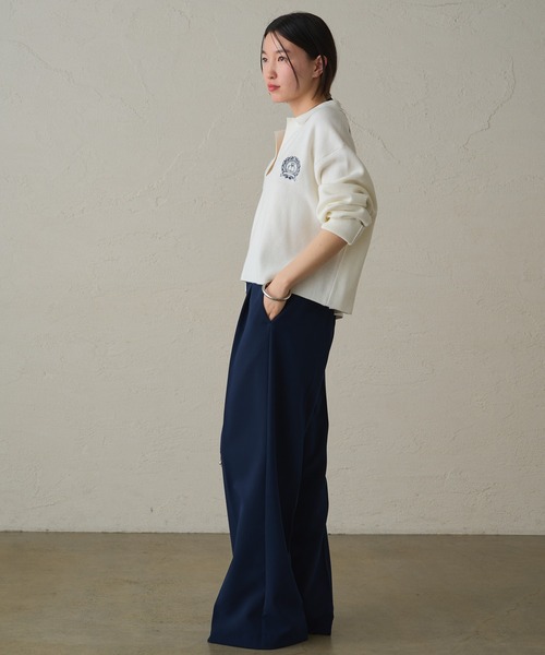 LOUNGEDRESS(ラウンジドレス)の「タックワイドパンツ2(スラックス・レディース・アイボリー/ピンク/ネイビー・SMALL/MEDIUM)」の10枚目の写真