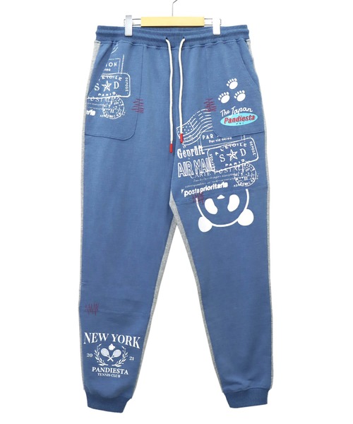PANDIESTA(パンディエスタ)の「前後切替 スウェットパンツ(M2)(スウェットパンツ・メンズ・インディゴブルー/ストライプ/サックスブルー・M/XL/L)」の13枚目の写真
