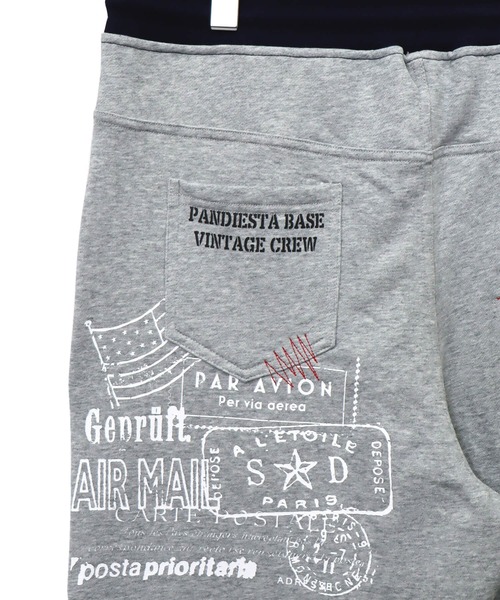 PANDIESTA(パンディエスタ)の「前後切替 スウェットパンツ(M2)(スウェットパンツ・メンズ・インディゴブルー/ストライプ/サックスブルー・M/XL/L)」の8枚目の写真