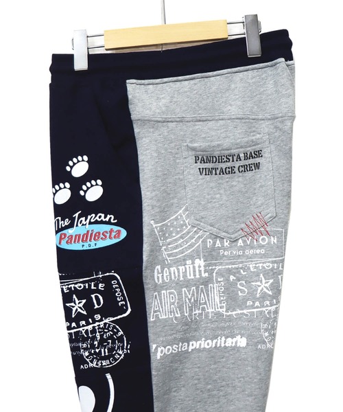 PANDIESTA(パンディエスタ)の「前後切替 スウェットパンツ(M2)(スウェットパンツ・メンズ・インディゴブルー/ストライプ/サックスブルー・M/XL/L)」の9枚目の写真
