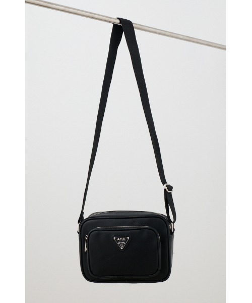 AZUL by moussy(アズールバイマウジー)の「ロゴプレートミニショルダーバッグ(ショルダーバッグ・メンズ・ブラック・FREE)」の7枚目の写真