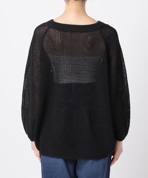 新品　plageプラージュ Decollete ニット ブラック plage（プラージュ）の「Decollete ニット◇（ニット/セーター