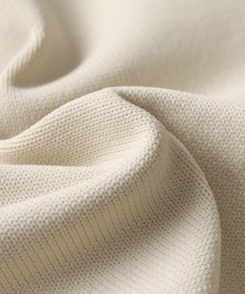 antiqua(アンティカ)の「ハーフジップスポンジニット(ニット/セーター・キッズ・ネイビー/アイボリー・M/S)」の3枚目の写真