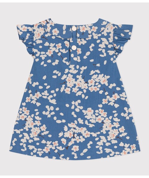 【セール】ポプリン半袖ブラウス（シャツ/ブラウス）｜PETIT BATEAU（プチバトー）