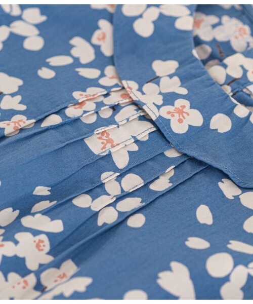 【セール】ポプリン半袖ブラウス（シャツ/ブラウス）｜PETIT BATEAU（プチバトー）