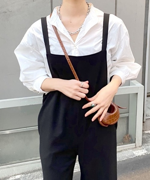 セール】カットジョーゼットキャミサロペット（サロペット