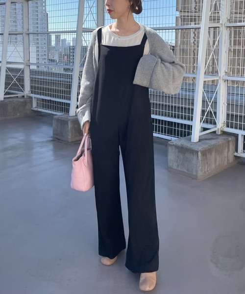 SHENERY（シーナリー）の「カットジョーゼットキャミサロペット（サロペット/オーバーオール・レディース・ブラック・38/36）」の21枚目の写真