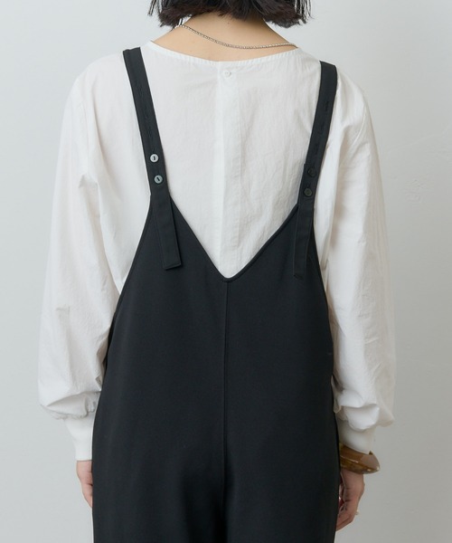 SHENERY（シーナリー）の「カットジョーゼットキャミサロペット（サロペット/オーバーオール・レディース・ブラック・38/36）」の14枚目の写真