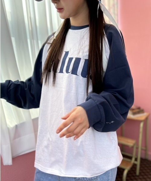 ipugo(イプゴ)の「ipugo/イプゴ グラフィック ラグランTシャツ 秋物 秋服 2026年秋冬(Tシャツ/カットソー・レディース・ブラック/ブルー/ワインレッド・FREE)」の22枚目の写真