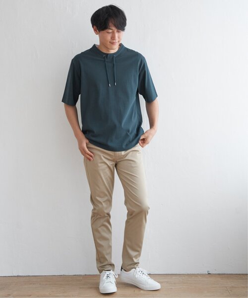 ikka(イッカ)の「【接触冷感】冷感ルーイカラー5分袖(Tシャツ/カットソー・メンズ・ネイビー/グレー/ブルー/グリーン/ワイン・M/L/XL/S)」の16枚目の写真