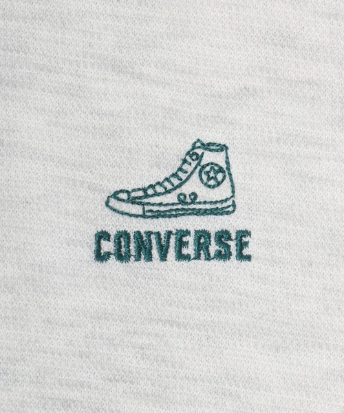 CONVERSE（コンバース）の「CONVERSE/コンバース  鹿の子ベスト フェイクレイヤード オーバーサイズ半袖Tシャツ レディース メンズ（Tシャツ/カットソー・レディース・オートミール/ブラック/ブルー・LL/L/M）」の15枚目の写真