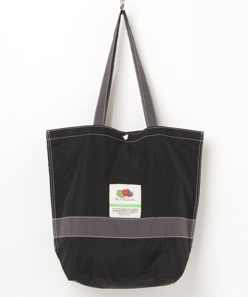 FRUIT OF THE LOOM(フルーツオブザルーム)の「FRUIT OF THE LOOM NYLON TOTEBAG L(トートバッグ・レディース・ブラック/アイボリー・FREE)」の7枚目の写真