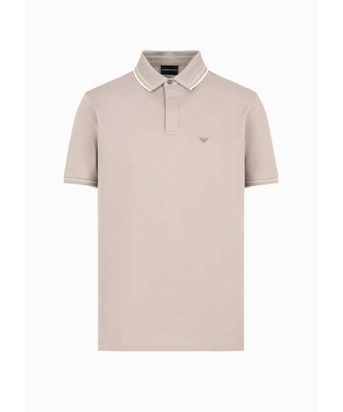 エンポリオ アルマーニ】ポロシャツ シルケットピケ製 マイクロ  