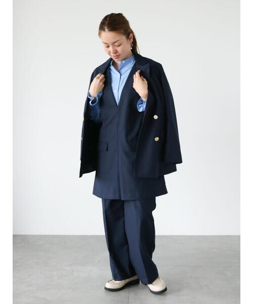 Lugnoncure（ルノンキュール）の「ワイドパンツ(セットアップ可)（その他パンツ・レディース・ベージュ/ネイビー/オフホワイト・F）」の8枚目の写真