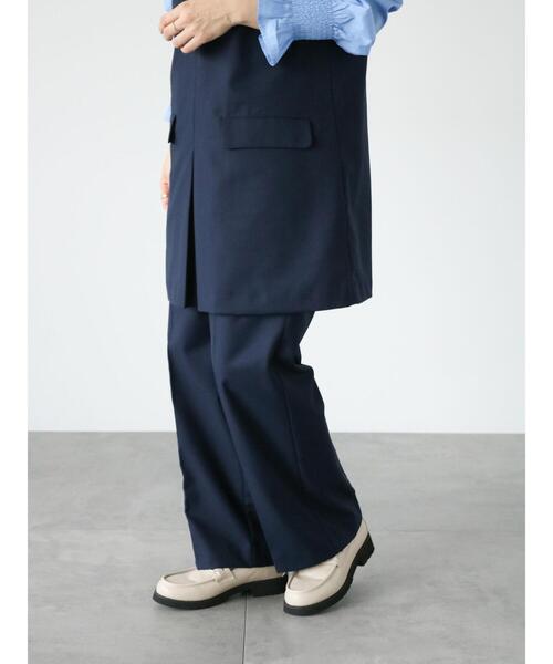 Lugnoncure（ルノンキュール）の「ワイドパンツ(セットアップ可)（その他パンツ・レディース・ベージュ/ネイビー/オフホワイト・F）」の10枚目の写真