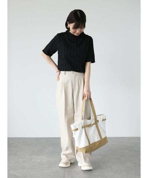 Lugnoncure（ルノンキュール）の「ワイドパンツ(セットアップ可)（その他パンツ・レディース・ベージュ/ネイビー/オフホワイト・F）」の11枚目の写真