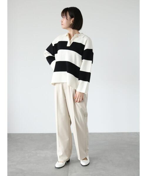 Lugnoncure（ルノンキュール）の「ワイドパンツ(セットアップ可)（その他パンツ・レディース・ベージュ/ネイビー/オフホワイト・F）」の14枚目の写真