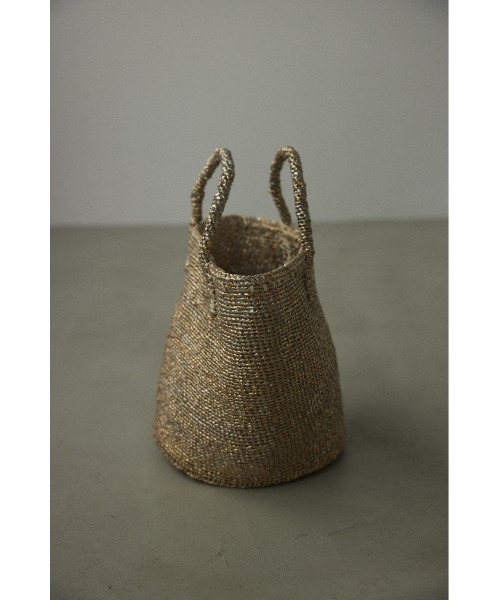 BLACK BY MOUSSY(ブラックバイマウジー)の「plastic sisal bag(プラスチックサイザルバック)(かごバッグ・レディース・シルバー/ゴールド・FREE)」の8枚目の写真